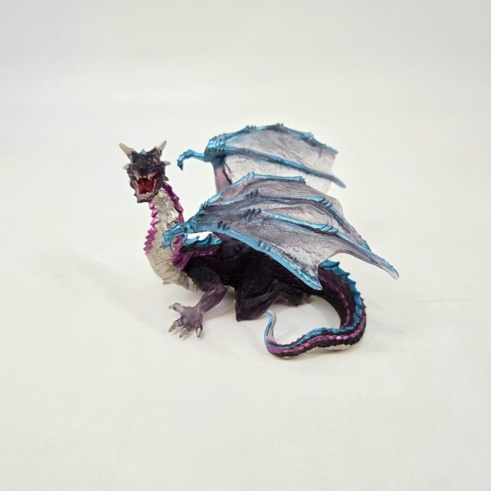 Safari Ltd Cloud Dragon Figure Blue & Purple Clear Wings Fantasy Mythical 4.5"